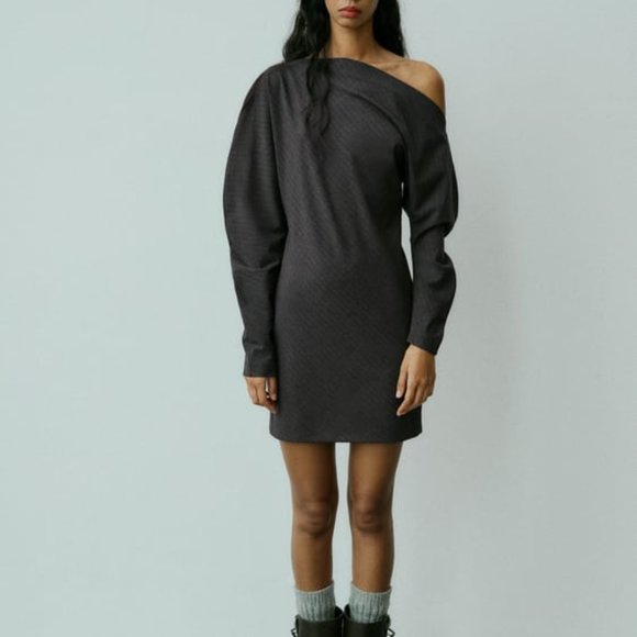 ZARA PINSTRIPE DRESS - Picture 2 of 8